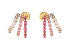 Guess Ženski pozlačeni uhani Crazy Earrings JUBE03307JWYGPKT/U