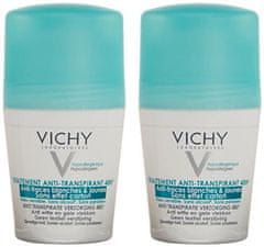 Vichy Set krogličnih antiperspirantov proti belim in rumenim madežem 2 x 50 ml