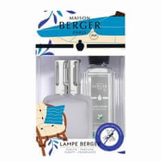 Maison Berger Paris Bela katalitična svetilka Glacon darilni set + polnilo Anti-Mosquito 250 ml