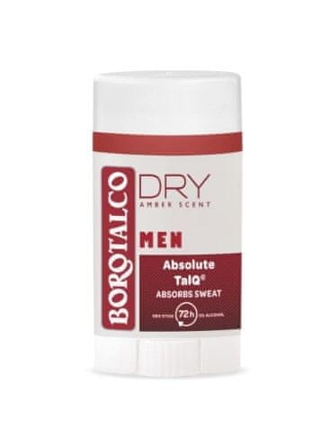 Borotalco Trdni deodorant Men Dry Amber Scent (Deo Stick) 40 ml