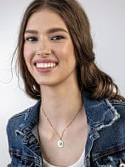 Emily Westwood Unikatna pozlačena turkizna ogrlica EWN23052G