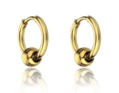 Marc Malone Pozlačeni obročasti uhani Everly Gold Earrings MCE23023G