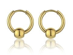 Marc Malone Pozlačeni obročasti uhani Everly Gold Earrings MCE23023G