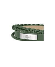 Lacoste Usnjena zapestnica Fusion Green 2040319