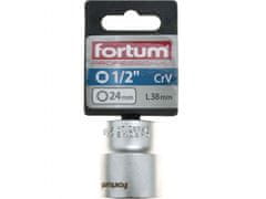 Fortum Vtična glava 1/2", 24mm, L 38mm