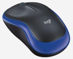 Logitech Logitechova brezžična miška M185 - EER2 - MODRA