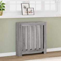 shumee Pokrov za radiator siv sonoma 78x20x82 cm inženirski les