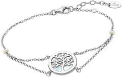 Lotus Silver Nežna srebrna zapestnica Tree of Life z biserom LP1821-2 / 1