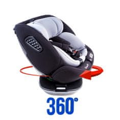 Aga4Kids Avtosedež i-Size 360° 0-36 kg DS1814 Črna/Siva