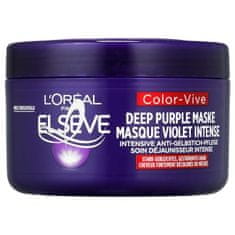 Loreal Paris Elseve Color-Vive Deep Purple Mask globinsko nevtralizacijska maska za blond in sive lase 250 ml za ženske