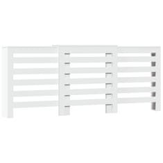 Vidaxl Pokrov za radiator bel 205x21,5x83,5 cm inženirski les