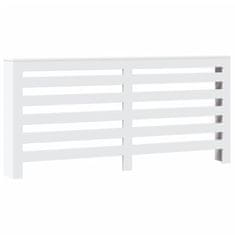 Vidaxl Pokrov za radiator bel 175x20x82 cm inženirski les