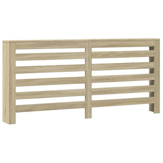 Vidaxl Pokrov za radiator sonoma hrast 175x20x82 cm inženirski les