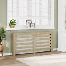 shumee Pokrov za radiator sonoma hrast 175x20x82 cm inženirski les