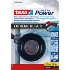 Tesa Extreme samospojni silikonski trak 2,5 m: 19 mm, črn