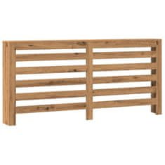 Vidaxl Pokrov za radiator hrast 175x20x82 cm inženirski les