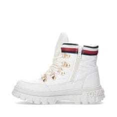 Tommy Hilfiger Buty Tommy Hilfiger Lace-Up Bootie Ivory W T3A5-33062-1047101-101