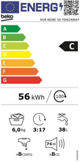 Beko Pralni stroj WUE6636CXA