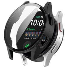 Tech-protect Defense 360 ovitek z zaščitnim steklom za Samsung Galaxy Watch 4 / 5 / FE (40mm), črna