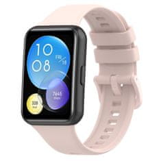 BStrap Silicone pašček za Huawei Watch Fit 2, pink