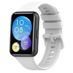 BStrap Silicone pašček za Huawei Watch Fit 2, white