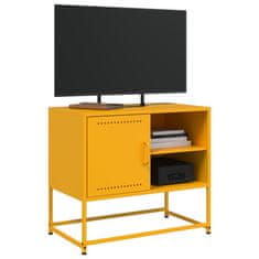 Vidaxl TV omarica gorčično rumena 68x39x60,5 cm jeklo