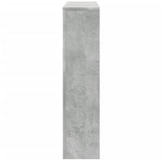 Vidaxl Pokrov za radiator betonsko siv 175x20x82 cm inženirski les