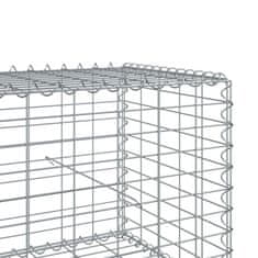 Vidaxl Gabionska košara s pokrovom 1000x50x50 cm pocinkano železo