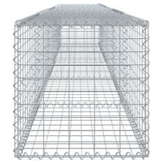 Vidaxl Gabionska košara s pokrovom 500x50x50 cm pocinkano železo