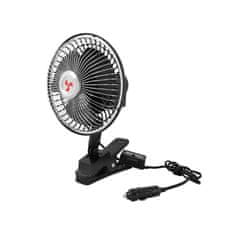 LTC Avtomobilski ventilator 12V 6" z regulacijo hitrosti