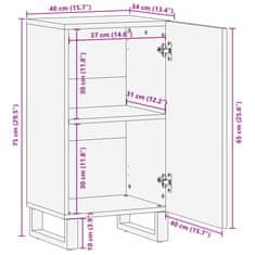 Vidaxl Komoda 40x34x75 cm trden mangov les