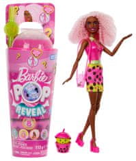 Mattel Barbie Pop Reveal Doll Barbie Bubble Tea Fruity Delight dodatki z 8 dišečimi presenečenji HTJ18