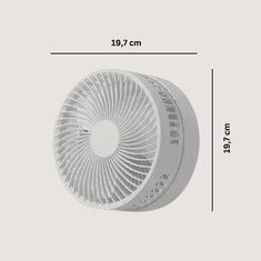 HOME & MARKER® Namizni ventilator, Prenosni ventilator, Zložljiv ventilator, USB polnjenje, 3- stopnje hitrosti | FOLDICOOL