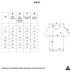 Peak tehnična majica, moška, 3XL (SLM-21 BE)