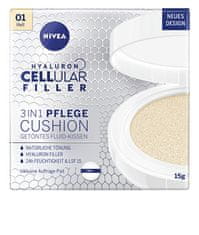 Nivea Negovalna tonirna krema v gobici 3 v 1 Hyaluron Cellular Filler 15 g (Odtenek 03 Dark)