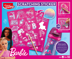 Maped Barbie ustvarjalni set Scratching Stickers 