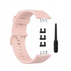 BStrap Silicone pašček za Huawei Watch Fit, sand pink