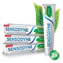 Sensodyne Sensodyne - Fluoride Tripack Toothpaste ( citlivé zuby ) - Zubní pasta 75ml 