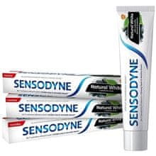 Sensodyne Sensodyne - Natural White Trio Tripack Toothpaste - Zubní pasta s aktivním uhlím 75ml 