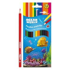 Junior Ocean World trikotne barvice 12 kos