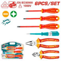 Total 6-delni izolirani komplet ročnega orodja (THKIST3062)