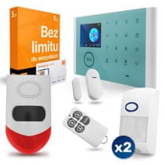 OEM GSM alarm | Tuya SIM Orange 2x PIR Sončna sirena