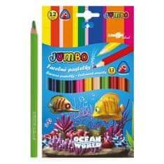 Junior Ocean World trikotne barvice JUMBO, 12 kos