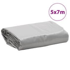 Vidaxl Ponjava siva 5x7 m 650 g/m²