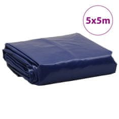 Vidaxl Ponjava modra 5x5 m 650 g/m²