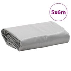 Vidaxl Ponjava siva 5x6 m 650 g/m²