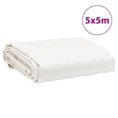 Vidaxl Ponjava bela 5x5 m 650 g/m²