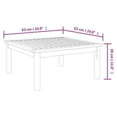 Vidaxl Vrtna mizica 63x63x30 cm trden akacijev les