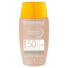 Bioderma Tonirani zaščitni fluid z učinkom naravnega ličila SPF 50 Photoderm Nude Touch Mineral 40 ml (Odtenek Light)