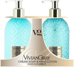 Vivian Gray Jasmine in pačuli kozmetični komplet za nego rok (Cream Soap & Hand Lotion)